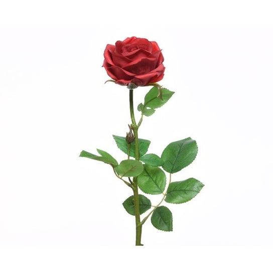 Róża gałązka czerwona sztuczna dekoracyjna 68cm ABC
