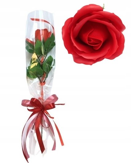 Róża Mydlana Pachnąca Nauczyciela Prezent Urodziny DOMOSFERA