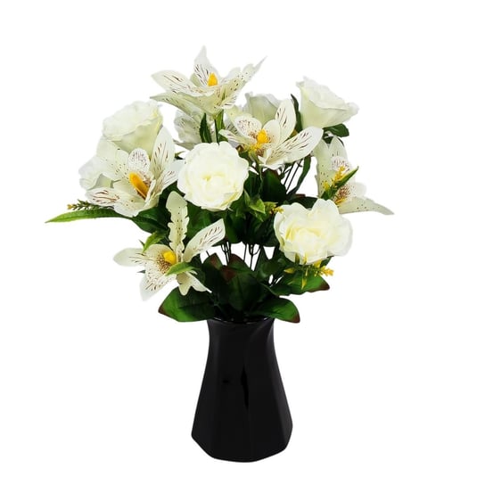 Róża Orchidea Kremowo-Biały Bukiet Do Wazonu Siima