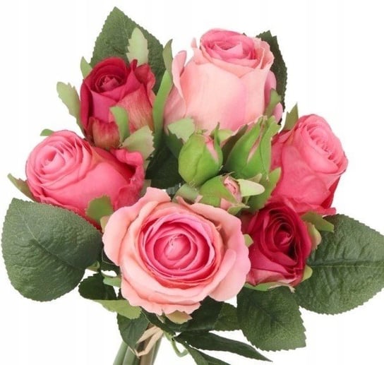 Róża Róże Bukiet Gęsty Sztuczne Kwiaty Jak Żywe Inna marka