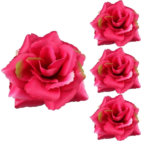 Róża Satynowa Główka Wyrobowa Burgundowa 3 szt. Siima