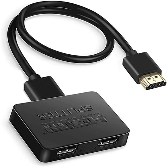 Rozdzielacz HDMI 4K 1 wejście / 2 wyjścia Black INF