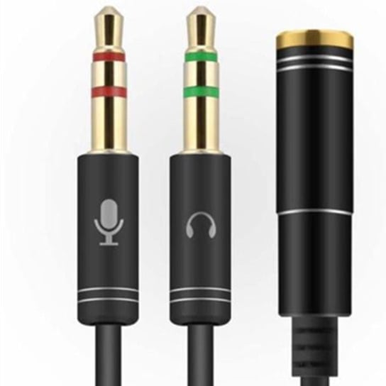 Rozdzielacz Słuchawkowy Kabel Audio 3,5 mm mini jack (żeński) - 2x 3,5 mm mini jack (męski) 30cm Inny producent