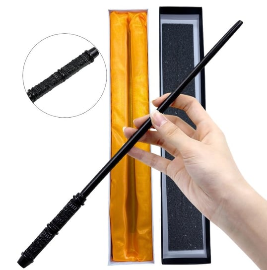 RÓŻDŻKA CZARODZIEJA MAGICZNA MAG HARRY CZARODZIEJ SEVERUS METALOWY RDZEŃ 38CM Hopki