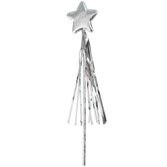 Różdżka, gwiazda, srebrna, 35 cm KRASZEK