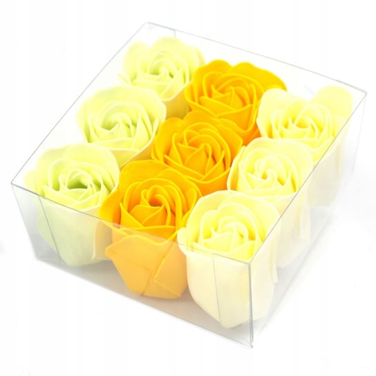Róże Żółte Mydlane Pachną Urodziny Box Upominek AWGifts