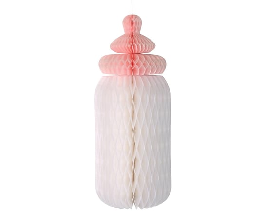 Rozeta dekoracyjna B&G Baby Girl - butelka, jasnoróżowa, 30 cm GoDan