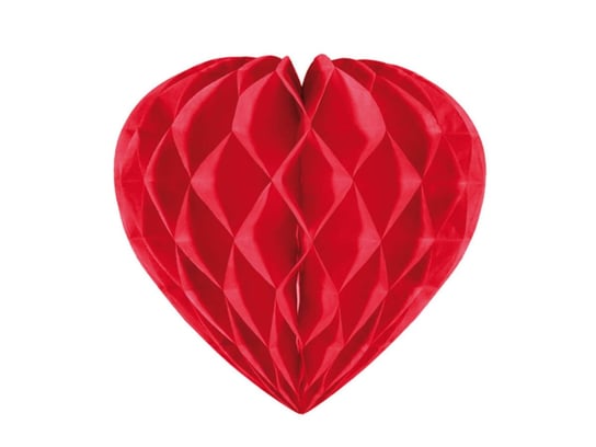 Rozeta dekoracyjna Serce czerwone - 30 cm - 1 szt. Folat