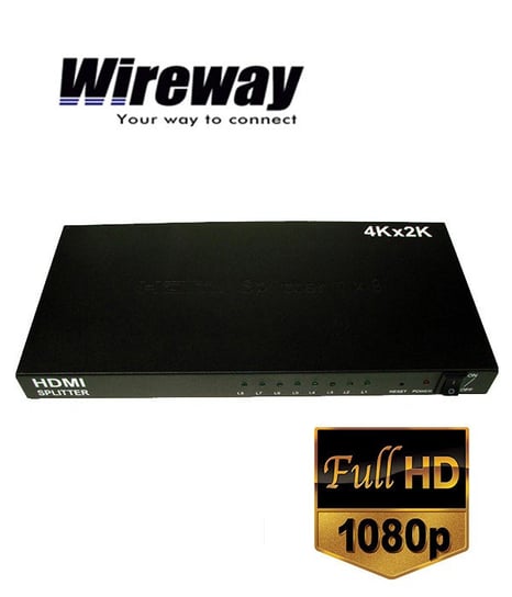Rozgałęźnik splitter 1/8 Professional HDMI 1.4b Wireway WW552010 Wireway