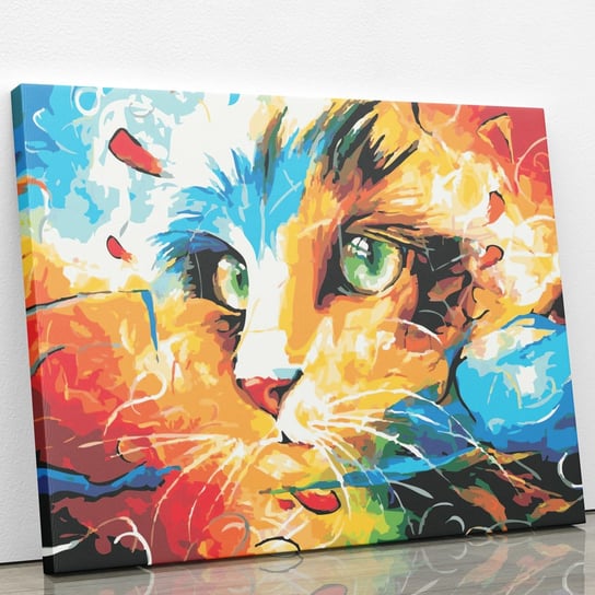 Rozgrzany rudy kot - Malowanie po numerach 50x40 cm ArtOnly