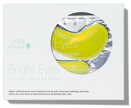 Rozjaśniająca maska pod oczy- zestaw 5 sztuk – 100% Pure Bright Eyes Mask 100% Pure