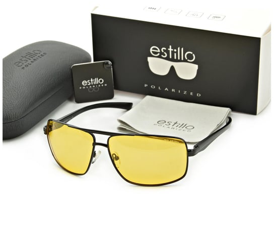 Rozjaśniające męskie okulary do jazdy nocą polaryzacyjne EST-600Y-1 Estillo Inna marka
