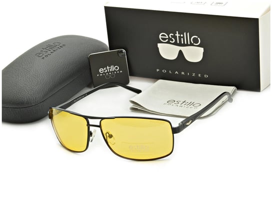 Rozjaśniające męskie okulary do jazdy nocą polaryzacyjne EST-611Y-1 Estillo Inna marka