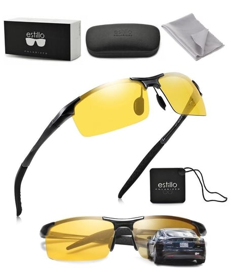 Rozjaśniające okulary do Jazdy Nocą dla kierowców Polaryzacyjne HD EST-612Y-1 Inna marka