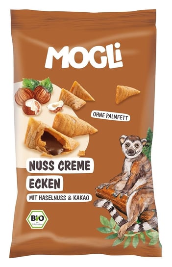 ROŻKI Z KREMEM ORZECHOWO - KAKAOWYM BEZGLUTENOWE BIO 30 g - MOGLI Mogli