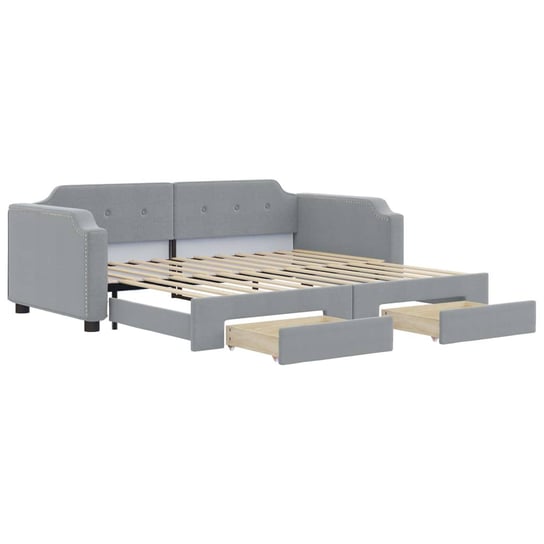 Rozkładana sofa 2-w-1 z szufladami - 223x90x66,5 c Zakito