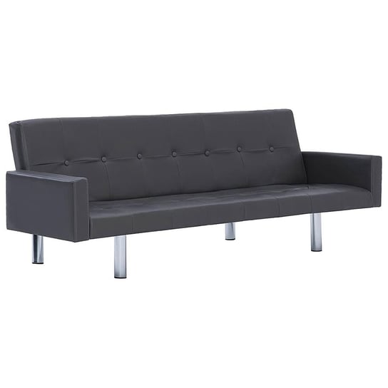 Rozkładana sofa z podłokietnikami ELIOR Nesma 2X, szara, 66,5x77,5x184 cm Elior