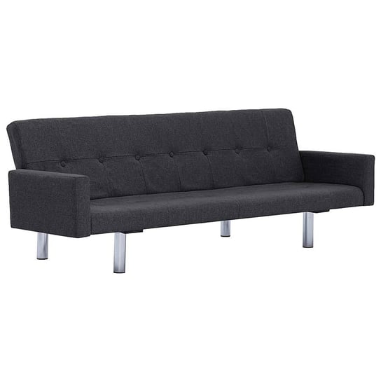 Rozkładana sofa z podłokietnikami ELIOR Nesma, ciemnoszara, 66,5x77,5x184 cm Elior