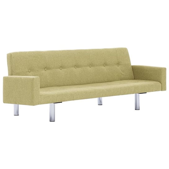 Rozkładana sofa z podłokietnikami ELIOR Nesma, zielona, 66,5x77,5x184 cm Elior