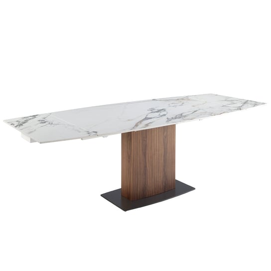 Rozkładany stół do jadalni owalna lufa marmur porcelanowy Angel Cerda