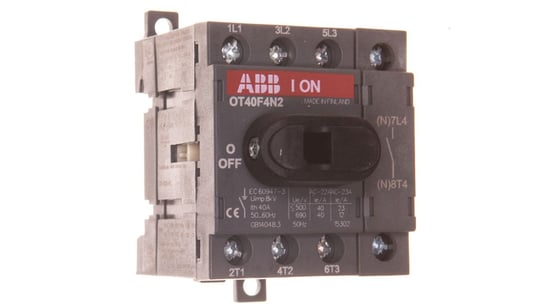 Rozłącznik izolacyjny 4P 40A bez napędu OT40F4N2 1SCA104932R1001 ABB
