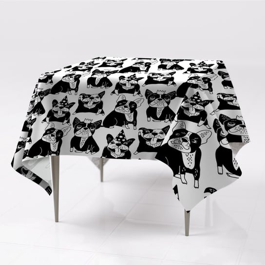 Różne obrusy na stół do domu Wesołe psy dekoracja, Fabricsy, 150x150 cm Fabricsy