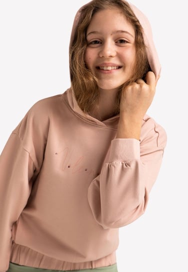Różowa bluza dziewczęca oversize B-MILEY JUNIOR 122-128 VOLCANO