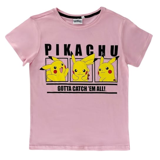 Różowa koszulka damska Pikachu Pokemon Pokemon