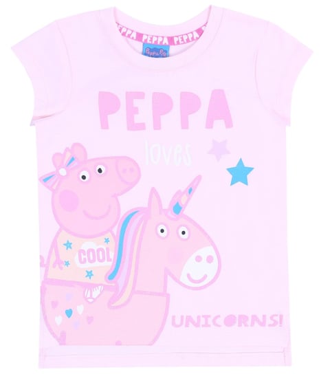 Różowa Koszulka, T-Shirt Świnka Peppa Świnka Peppa