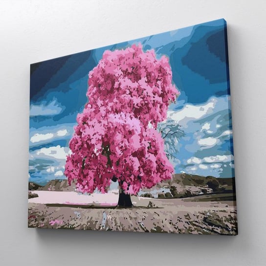 Różowa królowa drzew - Malowanie po numerach 50x40 cm ArtOnly
