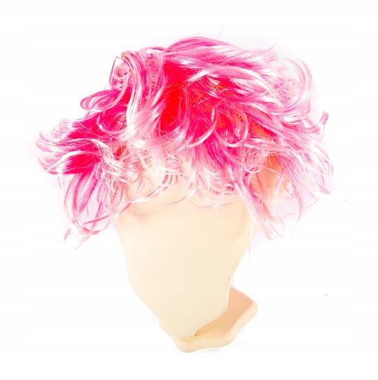 Różowa Peruka Przebranie Krótkie Włosy Midex