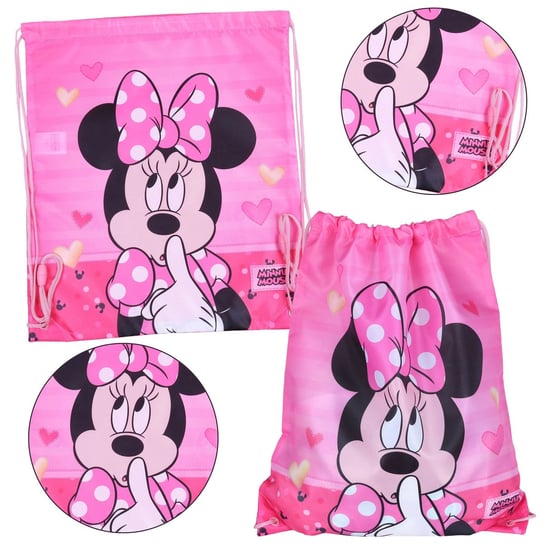 Różowa torba worek Myszka Minnie Disney Disney