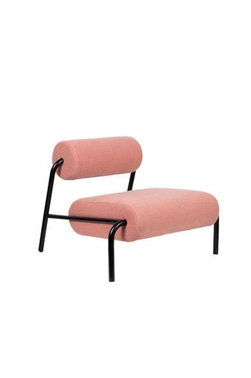 Różowe krzesło tapicerowane Voss Pallero