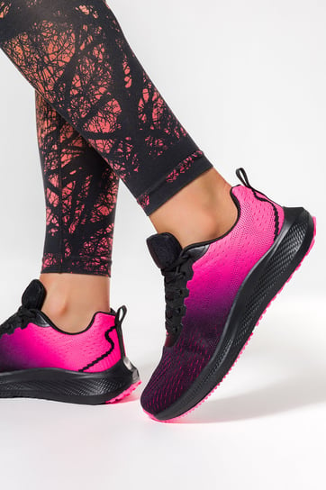 Różowe sneakersy damskie buty sportowe na platformie sznurowane Casu AD227-2-38 Casu