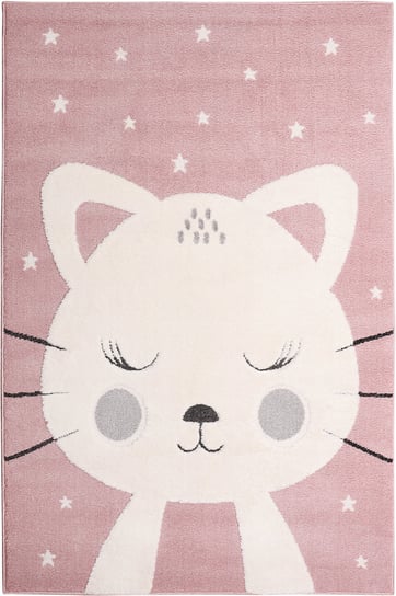 Różowy dywan z kotkiem Skandi dywan dla dziewczynki 100x150 MIĘKKIE runo Inna marka