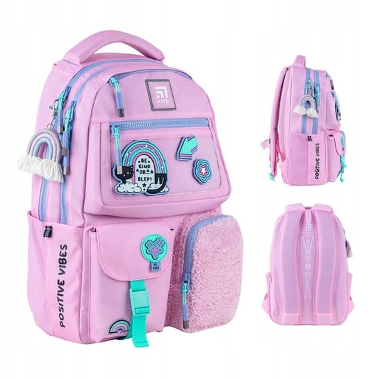 Różowy plecak do szkoły dla dziewczyn KITE KITE