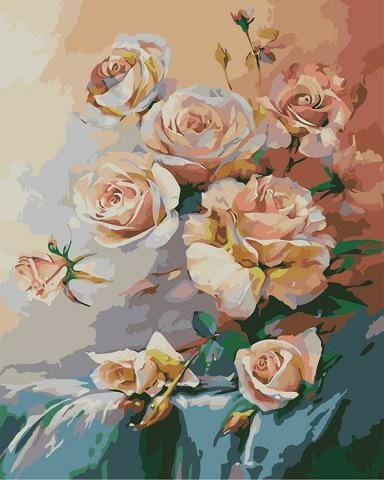 Różowy poranek - Roman Romanov - malowanie po numerach 50x40 cm ArtOnly