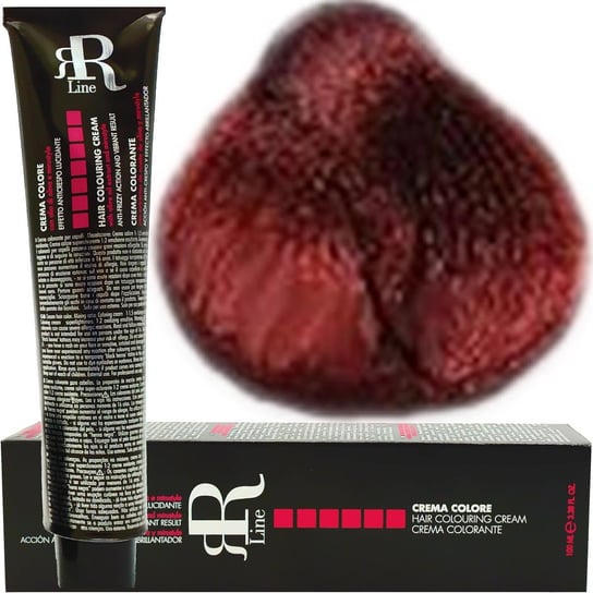 RR Line, Crema Colore, farba do włosów 5,66 Jasny Brąz Intensywnie Czerwony, 100 ml RR Line