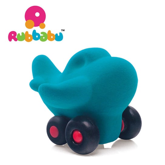 Rubbabu, zabawka sensoryczna Samolot turkusowy Rubbabu