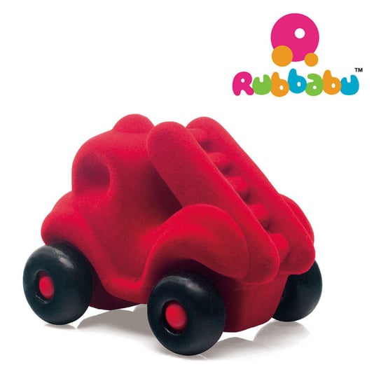Rubbabu, zabawka sensoryczna Wóz strażacki czerwony Rubbabu