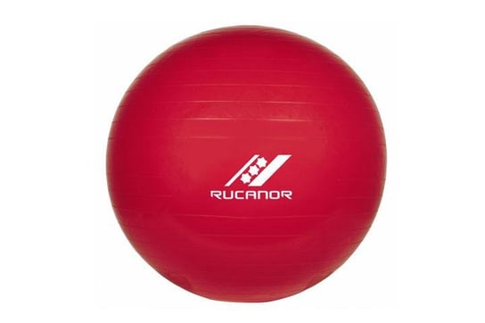 Rucanor, Piłka gimnastyczna z pompką, czerwona, 75 cm Rucanor