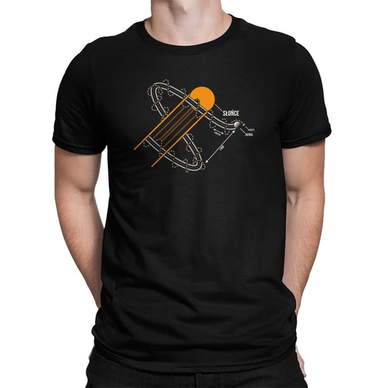 Ruch układu słonecznego - męska koszulka na prezent Koszulkowy