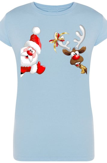 Rudolf Mikołaj Świąteczny Modny T-Shirt r.S Inna marka