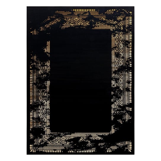 - RUG/LU/MOSSE/FRAME2/BLACK+GOLD/140x190 Inna marka