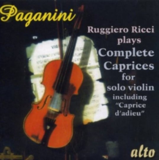 Ruggiero Ricci Plays Complete Caprices For Solo Violin Alto