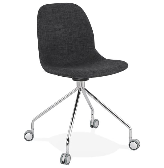 RULETA krzesło na tkanina k. ciemny szary Kokoon Design