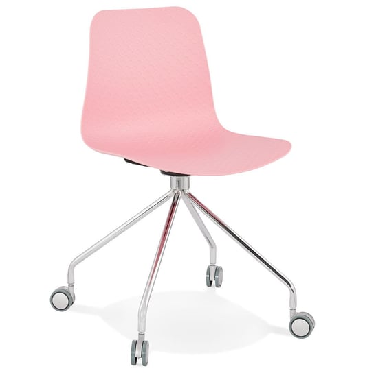 RULLE krzesło na kółkach k. różowy Kokoon Design