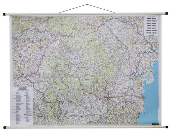 Rumunia. Mapa ścienna samochodowa 1:700 000, Freytag&Berndt Opracowanie zbiorowe