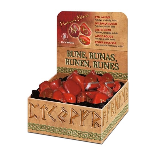 Runy W Kamieniach - Red Jasper (Jaspis Czerwony) Lo Scarabeo