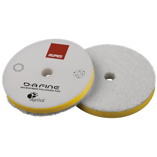 Rupes D-A Fine Microfiber Pad Żółty – Średnio Ścierny Pad Polerski Z Mikrofibry 130Mm RUPES